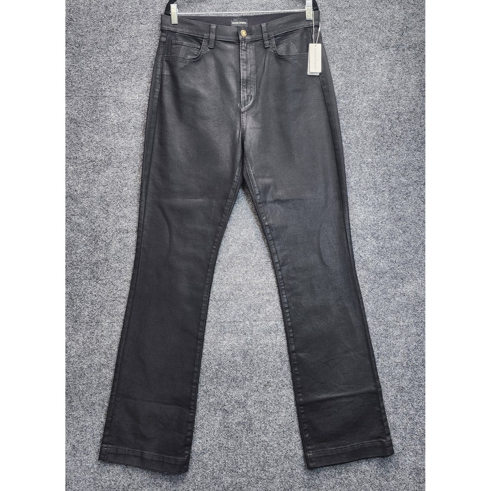 NWT Favorite Daughter The Valentina Boot Women Coated High Rise Bootcut Jeans 32